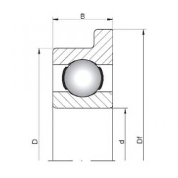 ISO FL623 deep groove ball bearings