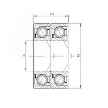 ISO 7330 CDT angular contact ball bearings