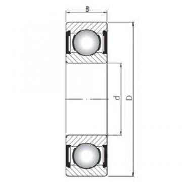 ISO 61800 ZZ deep groove ball bearings