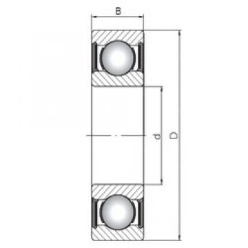 ISO 60/22-2RS deep groove ball bearings