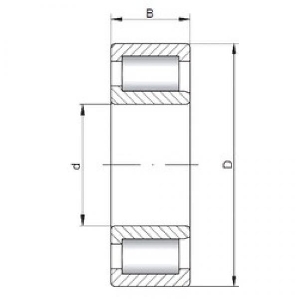 ISO NJF2317 V cylindrical roller bearings #2 image