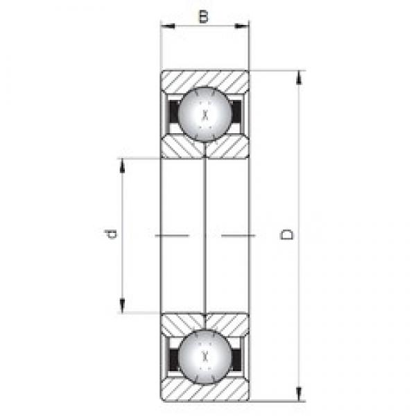 ISO QJ1256 angular contact ball bearings #2 image