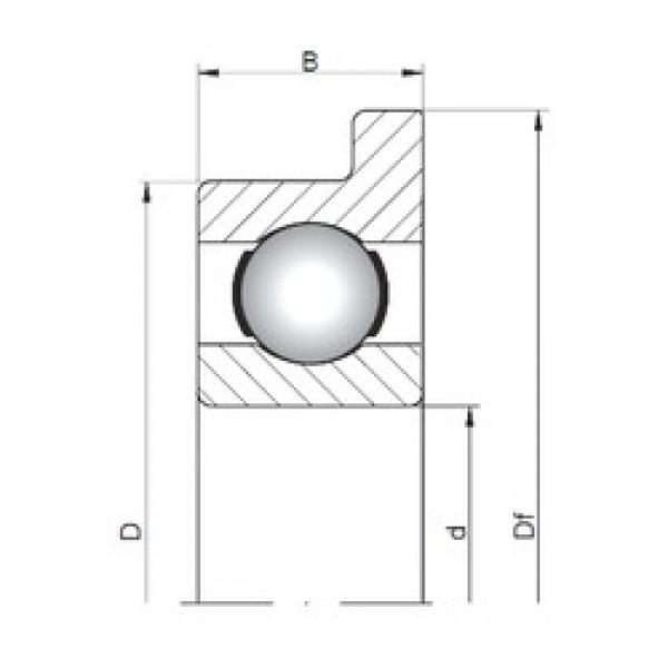 ISO FL623 deep groove ball bearings #2 image
