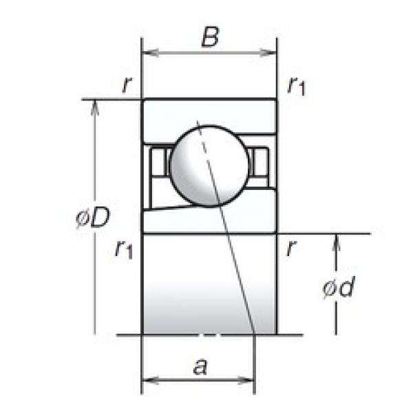 NSK 25BGR10H angular contact ball bearings #3 image