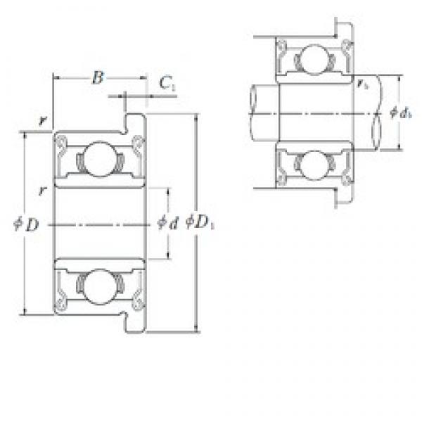 NSK FR 1-4 ZZ deep groove ball bearings #3 image