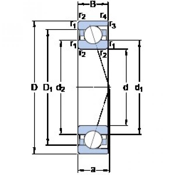 SKF 7020 ACD/P4A angular contact ball bearings #2 image